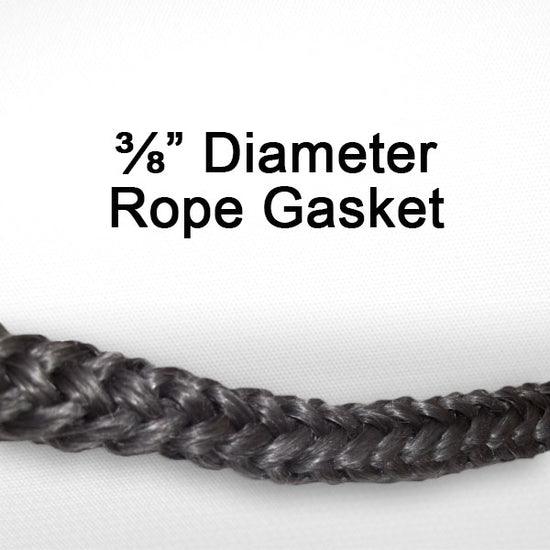 Appalachian 3/8in Door Rope Gasket 7ft kit with Cement - Woodstove Fireplace Glass