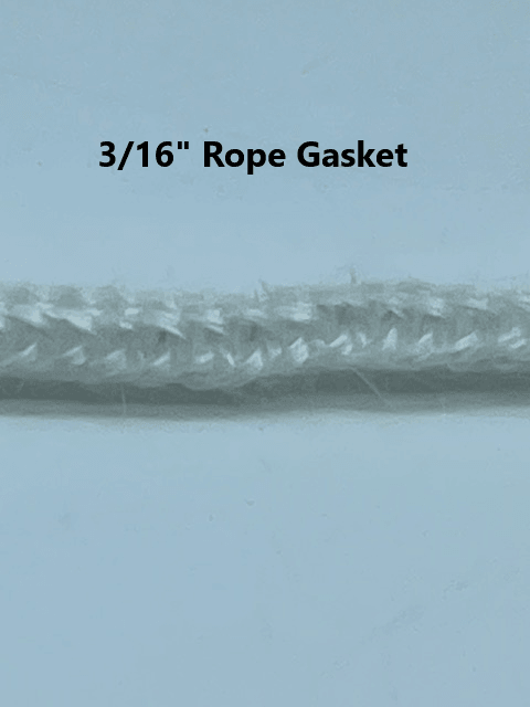 3/16"in Rope Gasket by the Foot - Woodstove Fireplace Glass