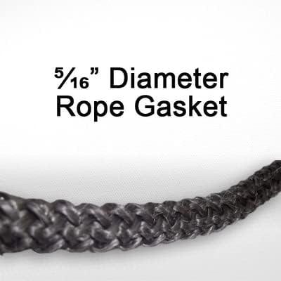 Copy of 5/16" rope Gasket - by the Foot - Woodstove Fireplace Glass