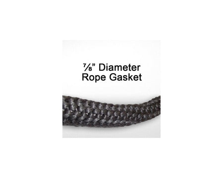 7/8"in Rope Gasket Kit 7/8in x 7'ft with Adhesive - Woodstove Fireplace Glass