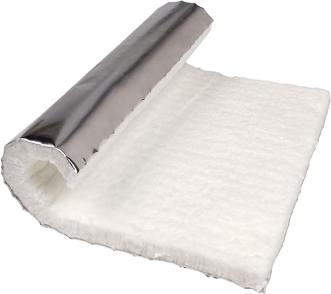 Lynn Manufacturing Flame Guard, 2100F Superwool Blanket with Heavy Foil – 12” x 10” x ½”, 9351