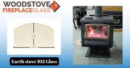 Earth stove 102 Glass - Woodstove Fireplace Glass