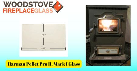 Harman Pellet Pro II, Mark I Glass - Woodstove Fireplace Glass