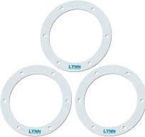 Lynn Manufacturing Pellet Stove 6" Round Gasket, Exhaust or Combustion Blower - 3 Pack, (2100L) - Woodstove Fireplace Glass