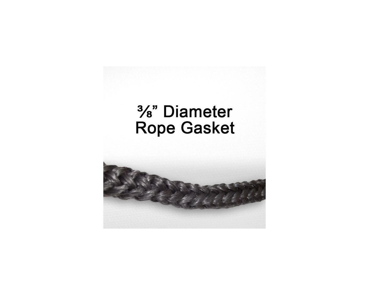 Jotul Wood Stove Door gasket kit - 7ft (3/8in) gasket and cement tube - Woodstove Fireplace Glass