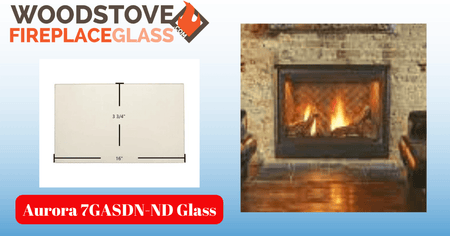 Aurora 7GASDN-ND Glass - Woodstove Fireplace Glass