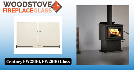 Century FW2800, FW2900 Glass - Woodstove Fireplace Glass