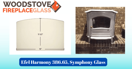 Efel Harmony 386.65, Symphony Glass - Woodstove Fireplace Glass