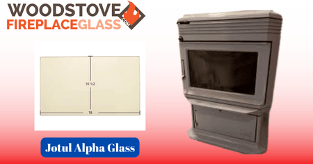 Jotul Alpha Glass - Woodstove Fireplace Glass