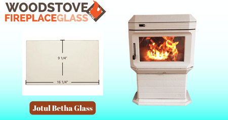 Jotul Betha Glass - Woodstove Fireplace Glass