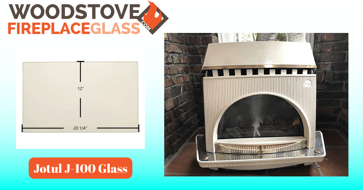 Jotul J-100 Glass - Woodstove Fireplace Glass