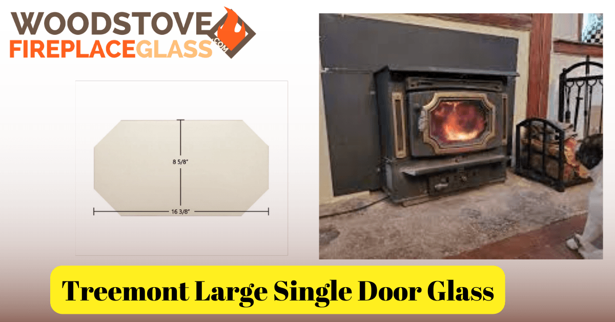 Treemont Large Single Door - Woodstove Fireplace Glass