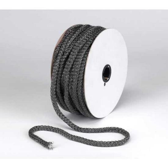 1/4" Rope Gasket 100ft Roll - Woodstove Fireplace Glass
