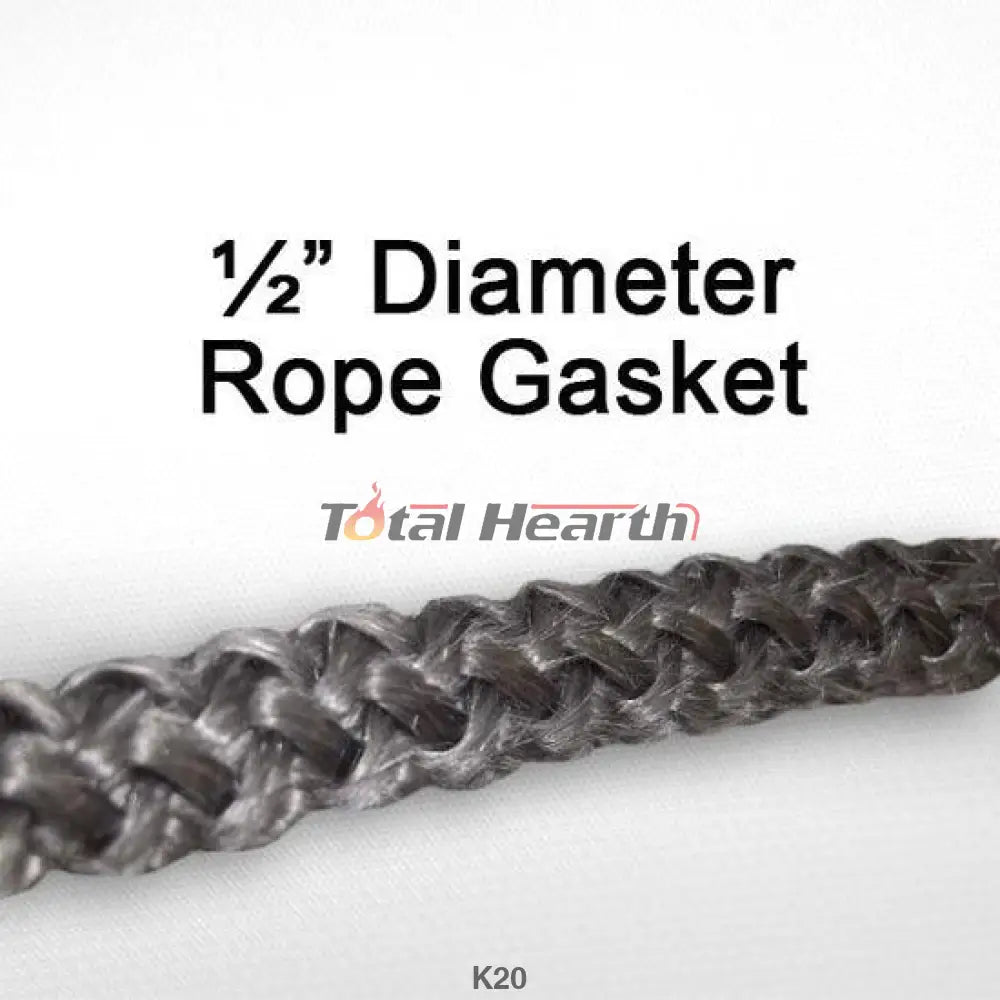Waterford Wood Stove Door gasket kit - 5ft (1/2in) gasket and cement tube - Woodstove Fireplace Glass