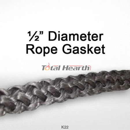 Sweet Home Wood Stove Door Gasket Kit - 10ft (1/2in) Gasket and Adhesive - Woodstove Fireplace Glass