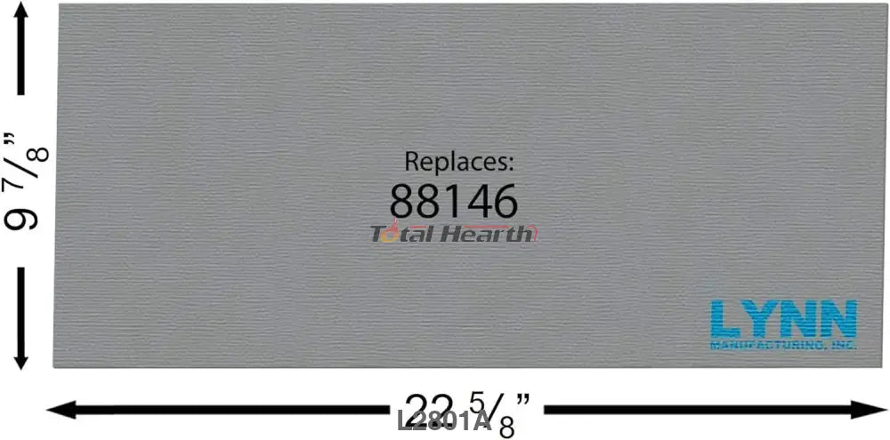 Lynn Manufacturing Replacement US Stove & Ashley Baffle Board Refractory Insulation Models 2000, 2500, AC200 & AWC31, 88146, 2801A - Woodstove Fireplace Glass