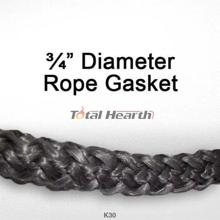Quadra-Fire Wood Stove Door Gasket Kit - 10ft (3/4in) Gasket and Adhesive - Woodstove Fireplace Glass