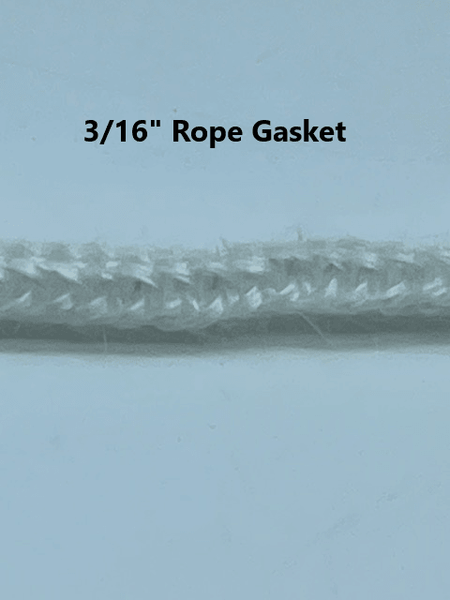 3/16 in Rope Gasket 7ft kit with Adhesive - Woodstove Fireplace Glass