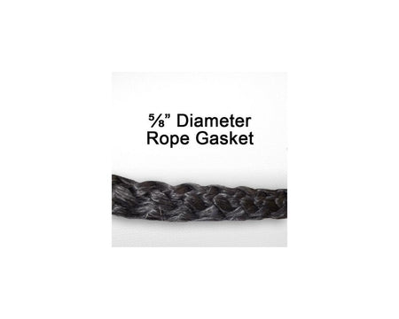 5/8"in Rope Gasket Kit 7ft with Adhesive - Woodstove Fireplace Glass