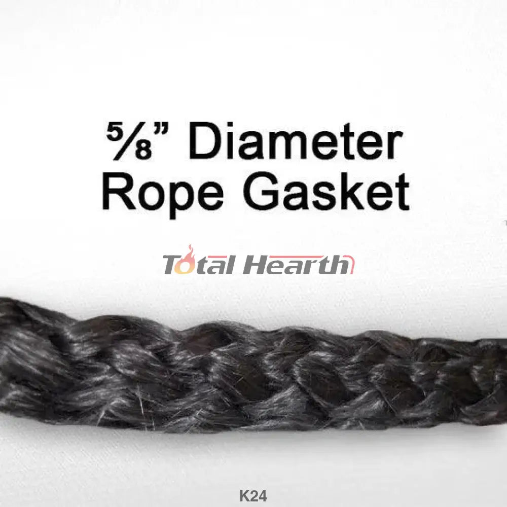 Country Flame 5/8in Door Rope Gasket 7ft kit with Adhesive - Woodstove Fireplace Glass