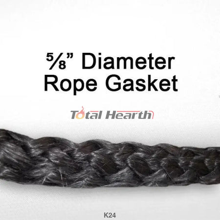 Country Flame 5/8in Door Rope Gasket 7ft kit with Adhesive - Woodstove Fireplace Glass