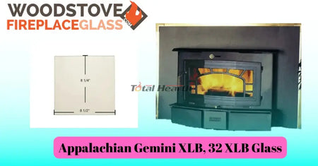 Appalachian Gemini XLB, 32 XLB Glass (0610-8012) - Woodstove Fireplace Glass