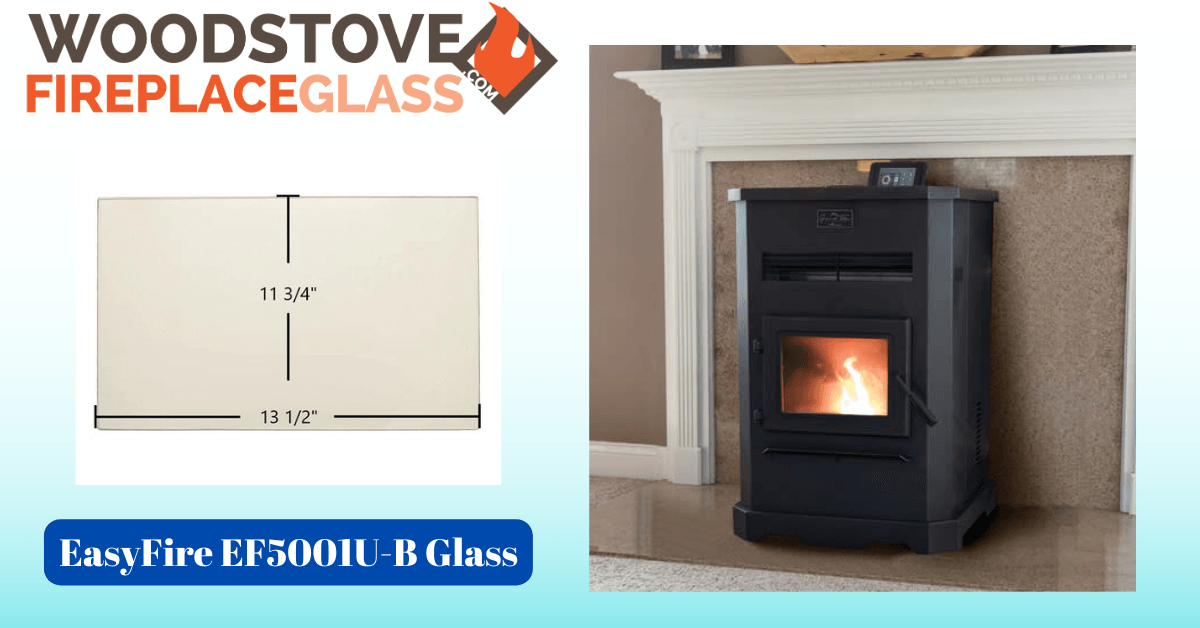 EasyFire EF5001U-B Glass - Woodstove Fireplace Glass