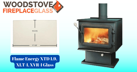 Flame Energy XTD 1.9, XLT-I, XVR-I Glass - Woodstove Fireplace Glass