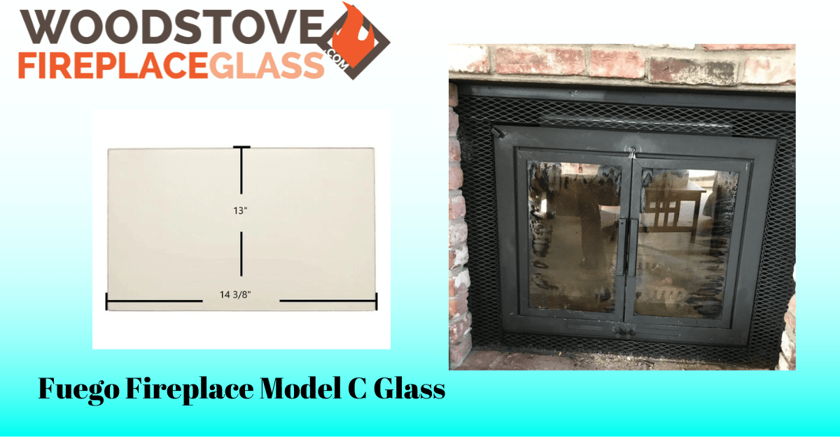 Fuego Fireplace Model C Glass - Woodstove Fireplace Glass