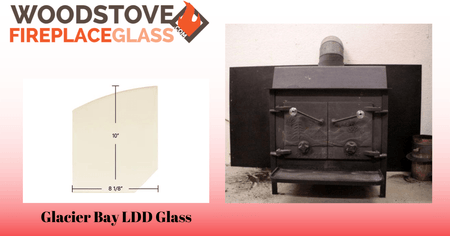 Glacier Bay LDD Glass - Woodstove Fireplace Glass