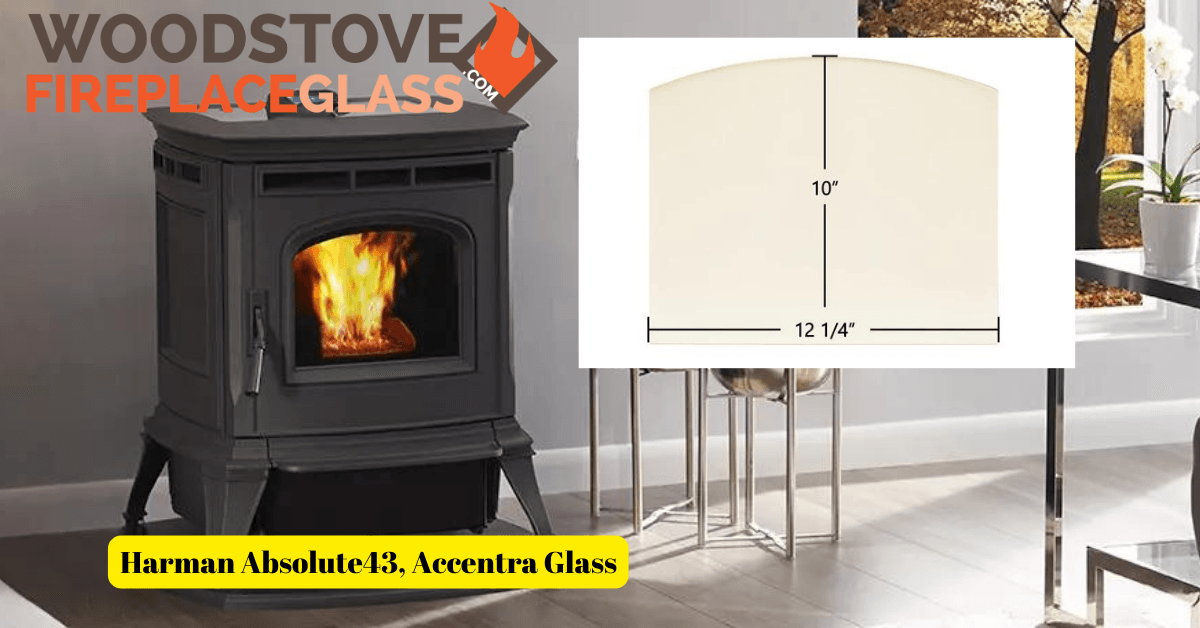 Harman Absolute43, Accentra Glass - Woodstove Fireplace Glass