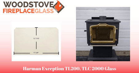Harman Exception TL200, TLC 2000 Glass - Woodstove Fireplace Glass