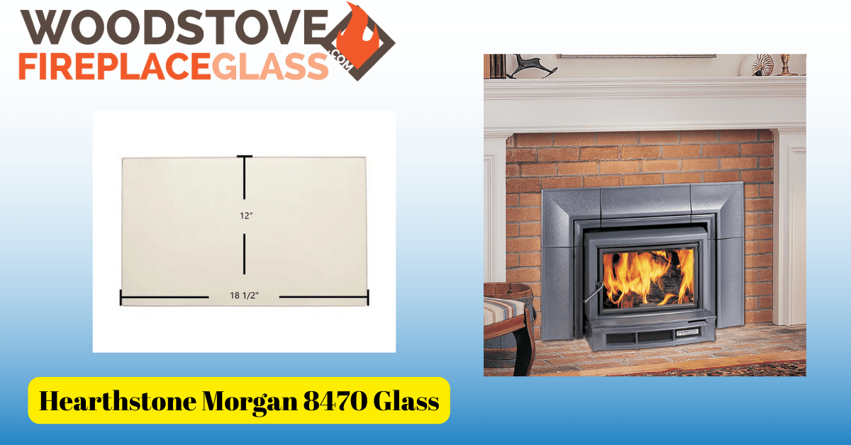 Hearthstone Morgan 8470 Glass - Woodstove Fireplace Glass