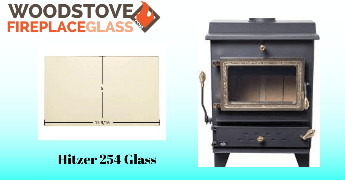 Hitzer 254 Glass - Woodstove Fireplace Glass