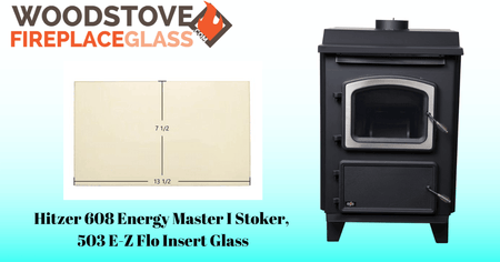 Hitzer 608 Energy Master I Stoker, 503 E-Z Flo Insert Glass - Woodstove Fireplace Glass