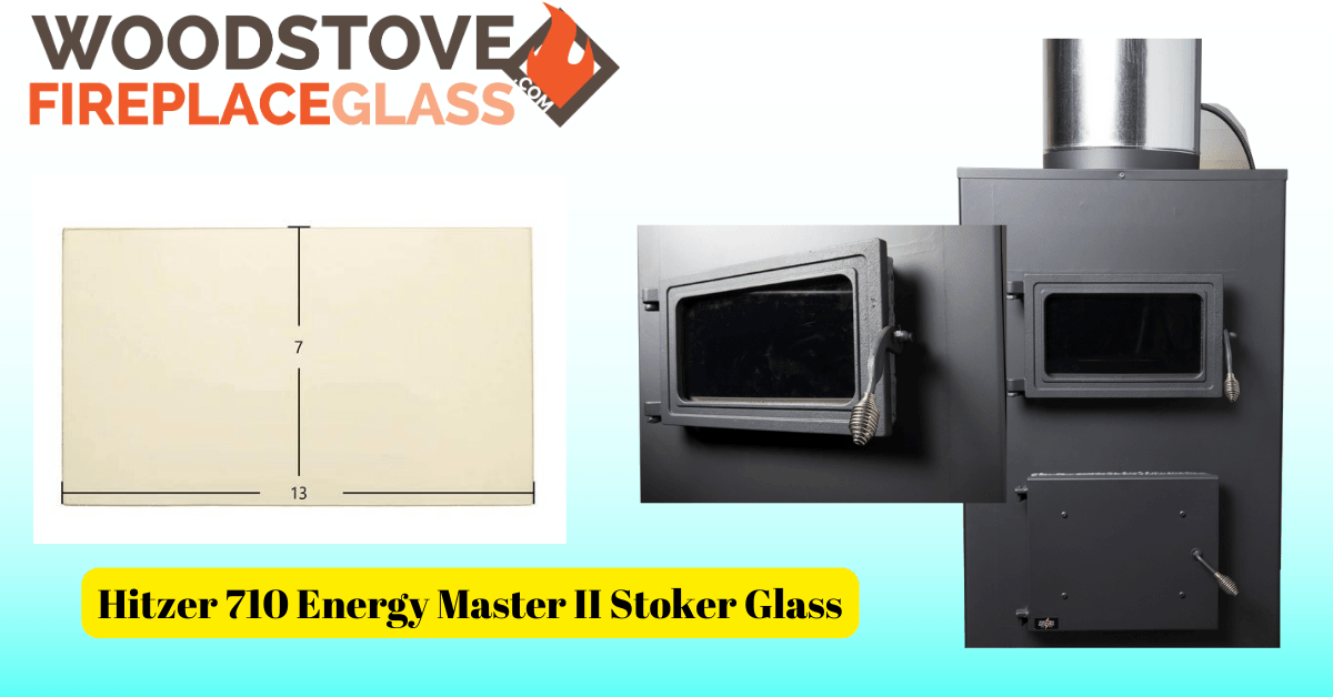 Hitzer 710 Energy Master II Stoker Glass - Woodstove Fireplace Glass