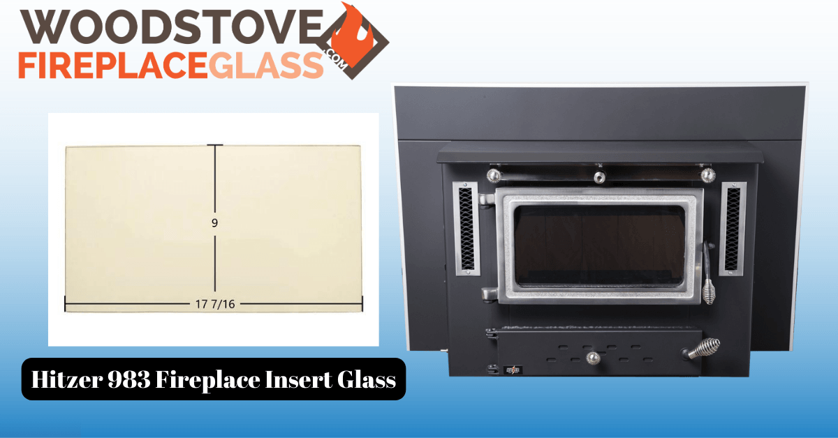 Hitzer 983 Fireplace Insert Glass - Woodstove Fireplace Glass