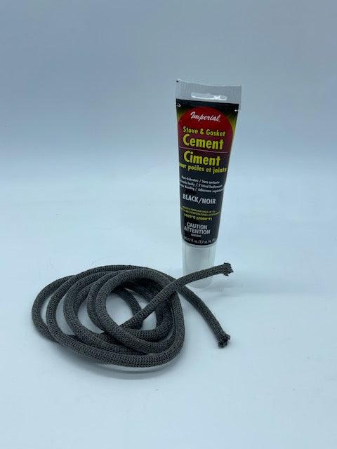 #3441 Vermont Castings 52" Griddle Gasket Kit w/Glue - Woodstove Fireplace Glass