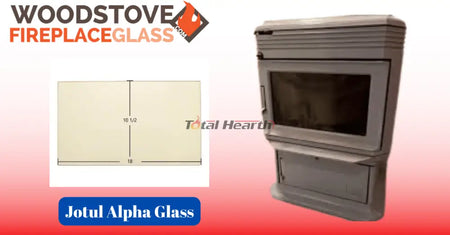 Jotul Alpha Glass - Woodstove Fireplace Glass