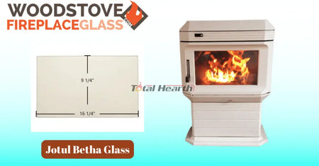 Jotul Betha Glass - Woodstove Fireplace Glass