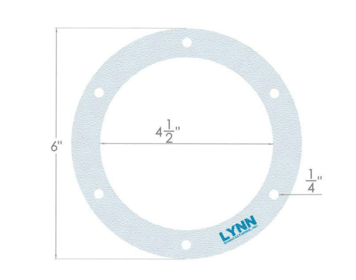 Lynn Manufacturing Pellet Stove 6" Round Gasket, Exhaust or Combustion Blower - (2100J)