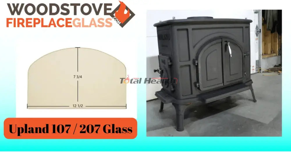 Upland 107 / 207 Glass - Woodstove Fireplace Glass