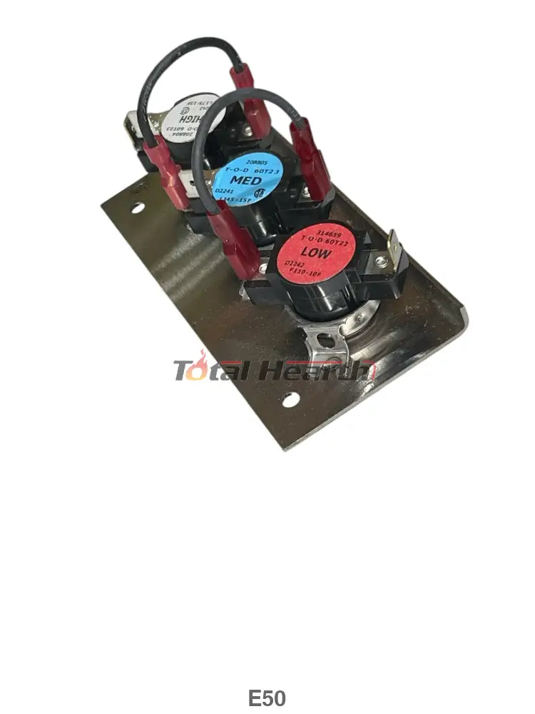 Buck 3-Speed Thermostat Switch Plate (4TBS1) – High/Medium/Low Fan Control for Wood Stoves