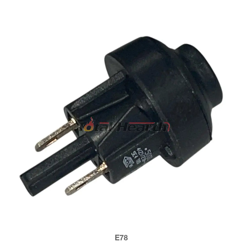 Marquardt Push Button Switch – Prime Button with 2-Wire Hookup (Black)