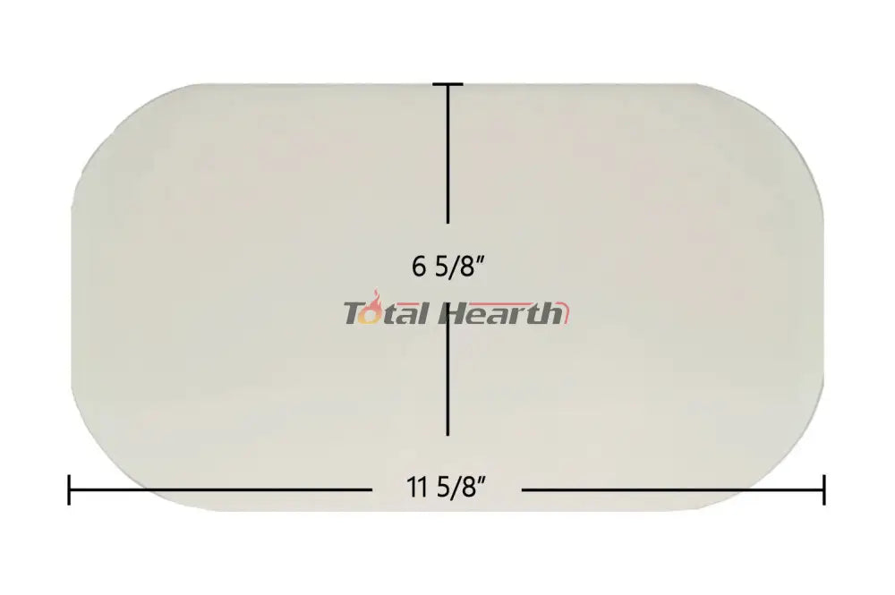 Earth Stove Oval Glass - Woodstove Fireplace Glass
