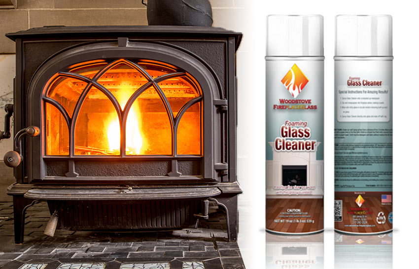 How to Clean the Glass on Your Wood Stove or Fireplace  Clean fireplace  glass, Cleaning wood, Glass fireplace