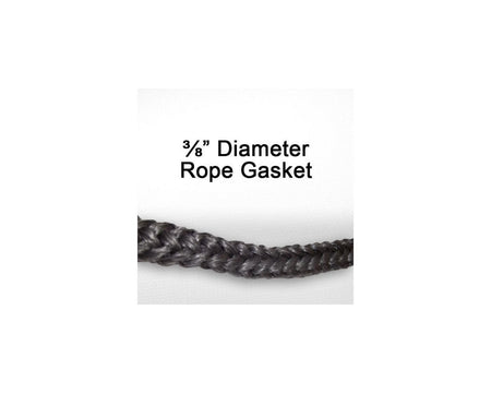 Harman Load and Ash Door Rope Gasket Kit 3/8in x 30ft - Woodstove Fireplace Glass