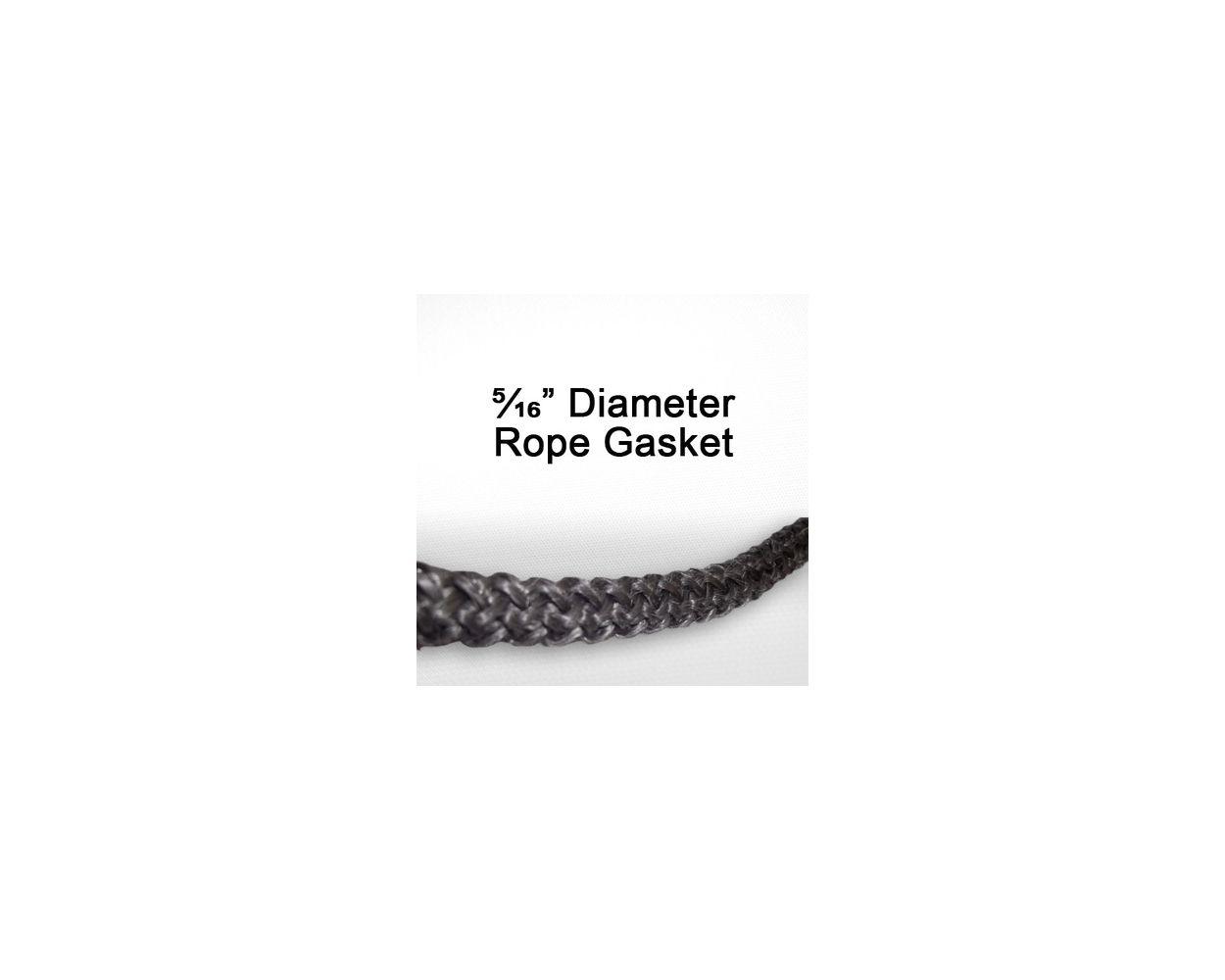 Efel Wood Stove Door gasket kit - 7ft (5/16in) gasket and cement tube - Woodstove Fireplace Glass