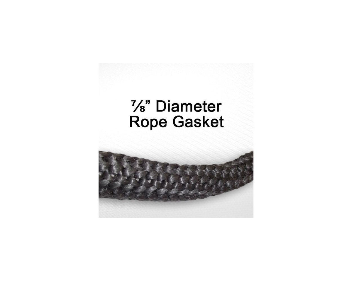 Pacific Energy Wood Stove Door gasket kit - 8ft (7/8in) gasket and cement tube - Woodstove Fireplace Glass