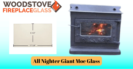 All Nighter Giant Moe Glass - Woodstove Fireplace Glass